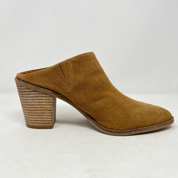 Lucky Brand Womens Sebiki Leather Suede Mule Size‎ 9.5 M Topanga Tan - Picture 4 of 11